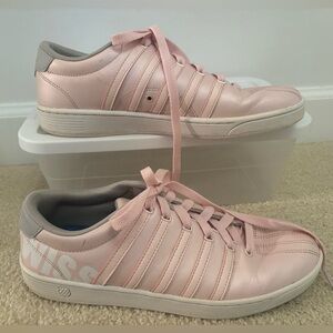 K-Swiss Classic Heritage pink leather tennis shoes/sneakers - 10